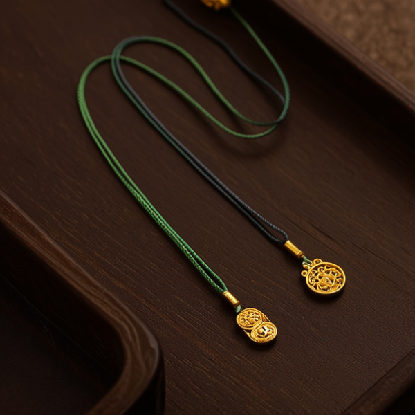 小金坠子配绳子图解